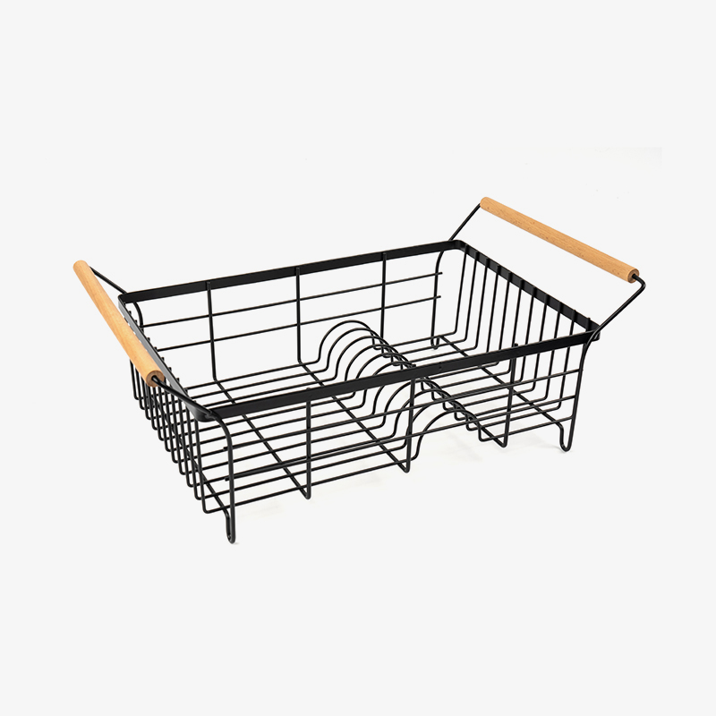 스테인리스 스틸 접시 건조대(칼붙이 홀더 및 배수판 포함)