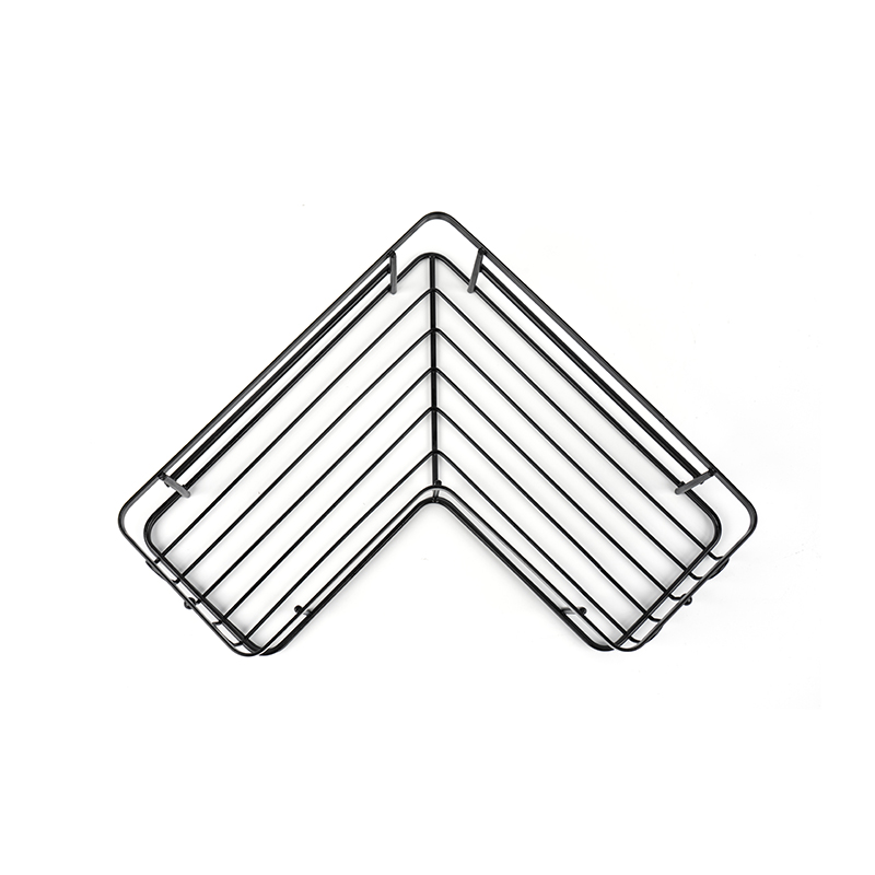 블랙 코너 샤워 캐디 벽걸이형 스테인레스 스틸