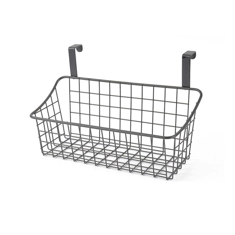 걸이용 바구니 3개가 포함된 문앞 식품 저장실 정리함