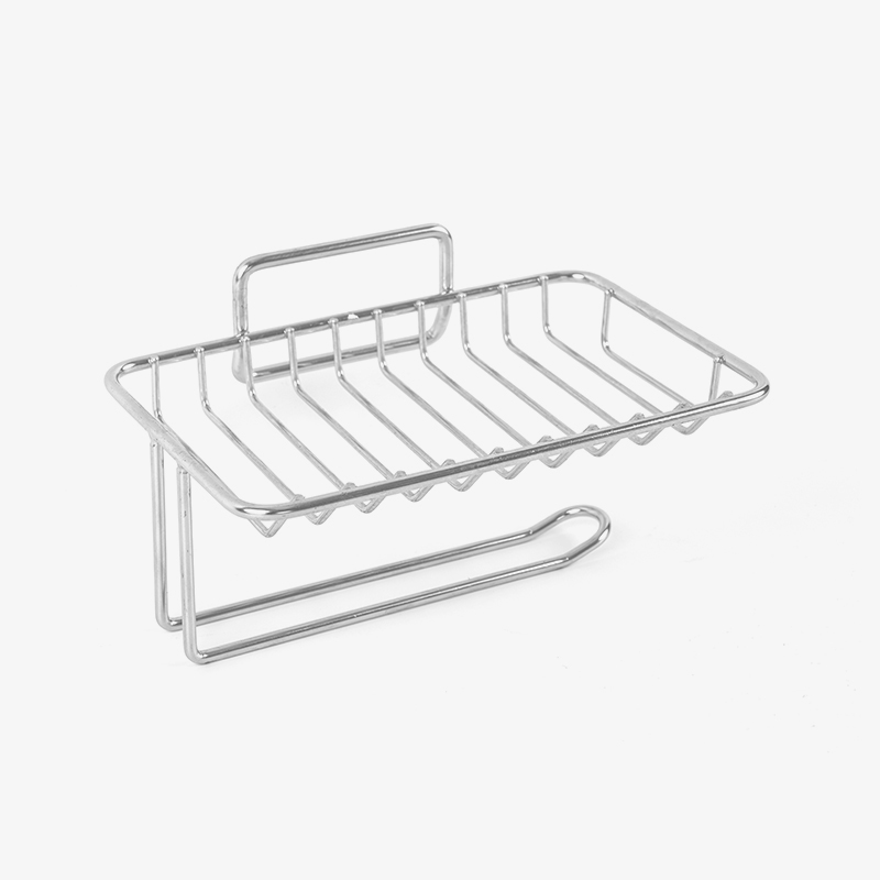 자체 배수 기능이 있는 세라믹 비누 접시 및 스테인리스 스틸 스탠드