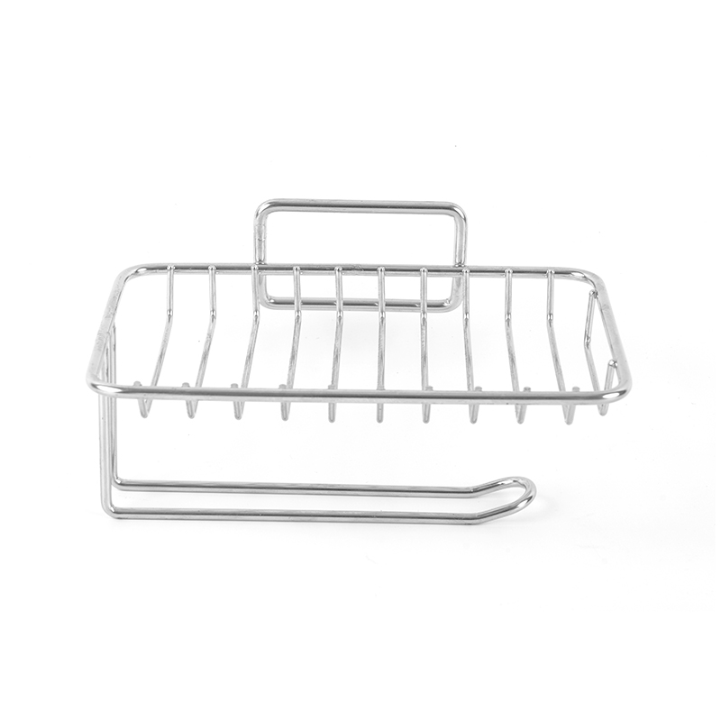 자체 배수 기능이 있는 세라믹 비누 접시 및 스테인리스 스틸 스탠드