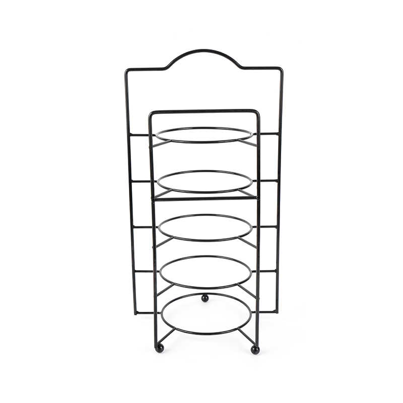 그릇과 접시가 포함된 계층형 서빙 스탠드