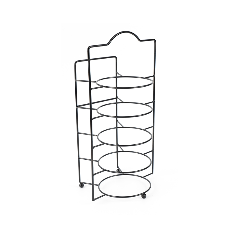 그릇과 접시가 포함된 계층형 서빙 스탠드