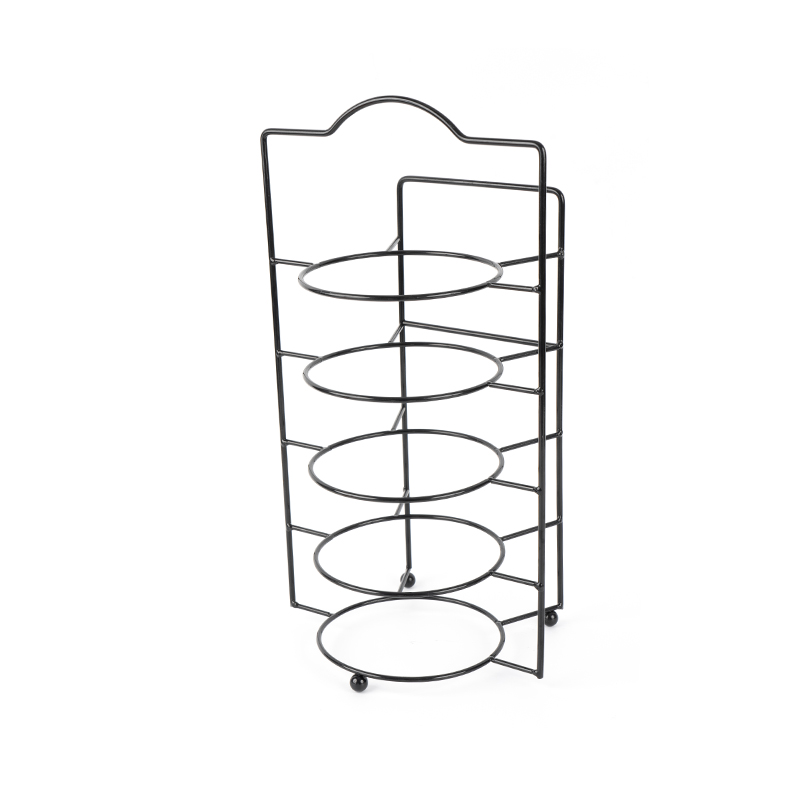 그릇과 접시가 포함된 계층형 서빙 스탠드