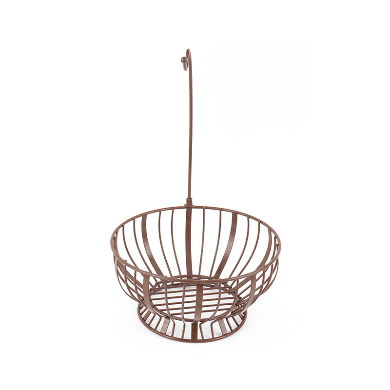 주방용 바나나 걸이가 있는 과일 바구니