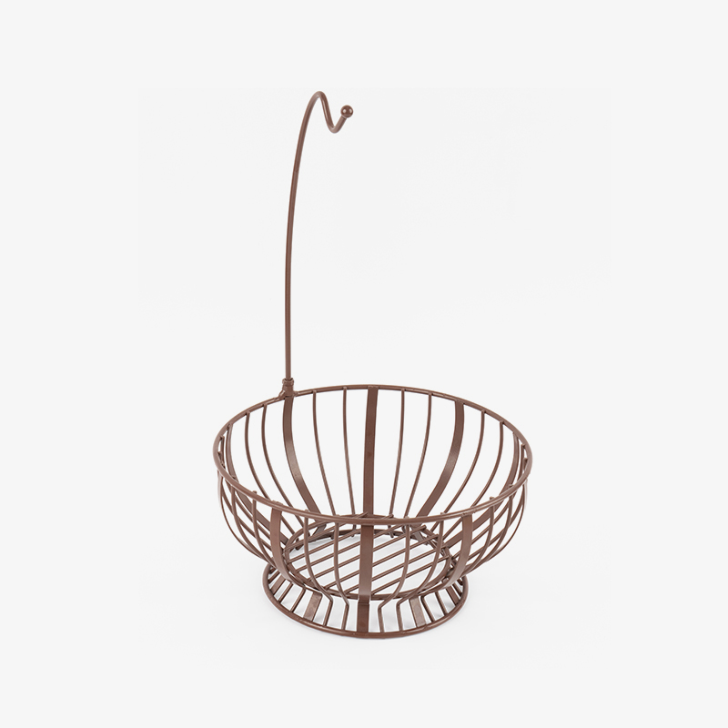 주방용 바나나 걸이가 있는 과일 바구니