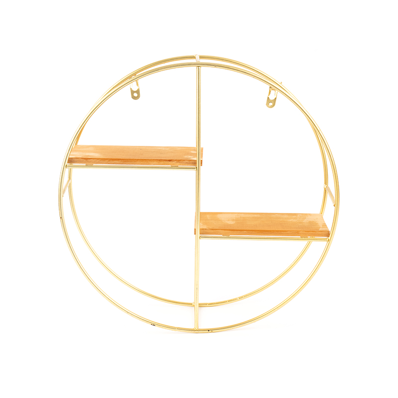 골드 라운드 벽 선반