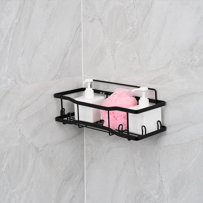 주방 및 욕실용 벽걸이형 금속 와이어 보관 바구니